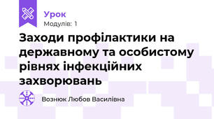 Заходи профілактики на державному та особистому рівнях інфекційних захворювань