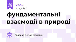фундаментальні взаємодії в природі