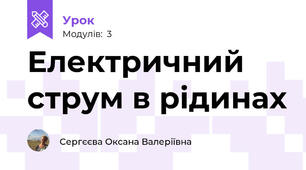 Електричний струм в рідинах