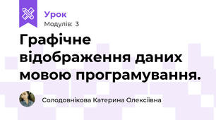 Графічне відображення даних мовою програмування.