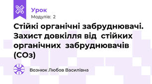 Стійкі органічні забруднювачі. Захист довкілля від  стійких органічних  забруднювачів (COз)