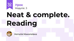 Neat & complete. Reading