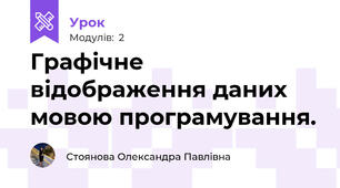 Графічне відображення даних мовою програмування.