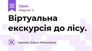 Віртуальна екскурсія до лісу.