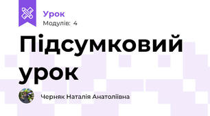 Підсумковий урок