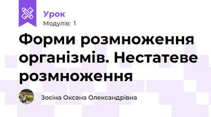 Форми розмноження організмів. Нестатеве розмноження