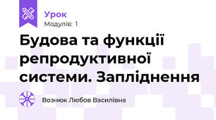  Будова та функції репродуктивної системи. Запліднення