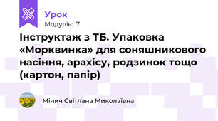 Інструктаж з ТБ. Упаковка «Морквинка» для соняшникового насіння, арахісу, родзинок тощо (картон, папір)