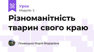 Різноманітність тварин свого краю