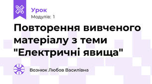 Повторення вивченого матеріалу з теми "Електричні явища"