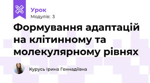 Формування адаптацій на клітинному та молекулярному рівнях