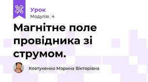 Магнітне поле провідника зі струмом.