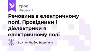 Речовина в електричному полі. Провідники і діелектрики в електричному полі