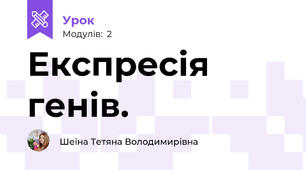 Експресія генів.