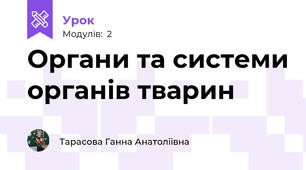 Органи та системи органів тварин