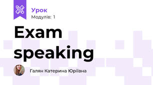Exam speaking