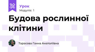 Будова рослинної клітини