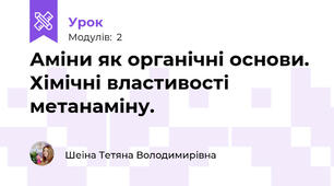 Аміни як органічні основи. Хімічні властивості метанаміну.