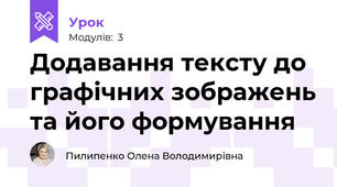 Додавання тексту до графічних зображень та його формування