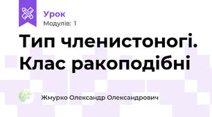 Тип членистоногі. Клас ракоподібні