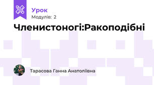 Членистоногі:Ракоподібні
