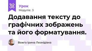  Додавання тексту до графічних зображень та його форматування.