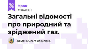 Загальні відомості про природний та зріджений газ.