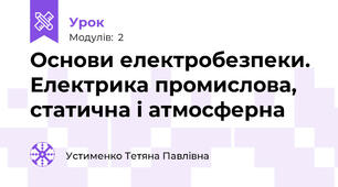 Основи електробезпеки. Електрика промислова, статична і атмосферна