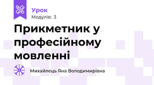 Прикметник у професійному мовленні
