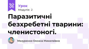Паразитичні безхребетні тварини: членистоногі.