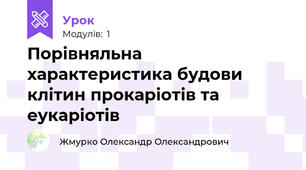 Порівняльна характеристика будови клітин прокаріотів та еукаріотів