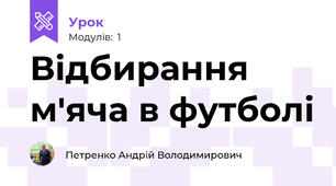 Відбирання м'яча в футболі