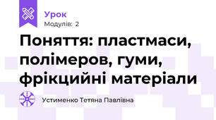 Поняття: пластмаси, полімеров, гуми, фрікцийні матеріали 