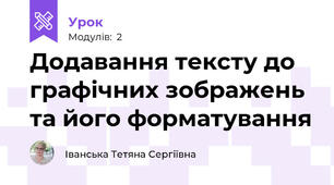 Додавання тексту до графічних зображень та його форматування