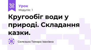 Кругообіг води у природі. Складання казки.