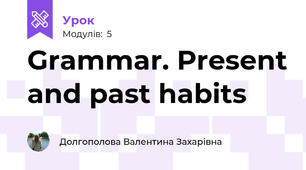 Grammar. Present and past habits