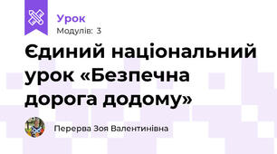 Єдиний національний урок «Безпечна дорога додому»