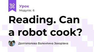 Reading. Can a robot cook?