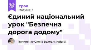 Єдиний національний урок "Безпечна дорога додому"
