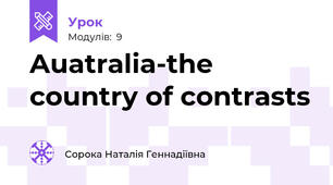 Auatralia-the country of contrasts
