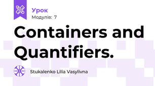 Containers and Quantifiers. 