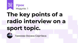 The key points of a radio interview on a sport topic.