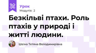 Безкільві птахи. Роль птахів у природі і житті людини.