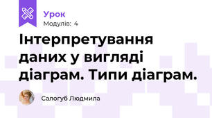 Інтерпретування даних у вигляді діаграм. Типи діаграм.