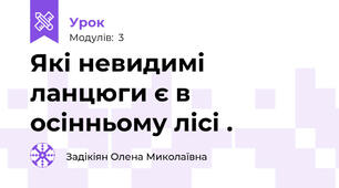 Які невидимі ланцюги є в осінньому лісі .