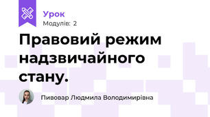 Правовий режим надзвичайного стану. 