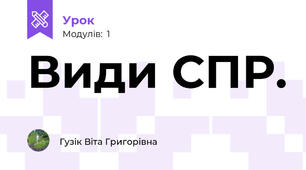 Види СПР.