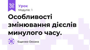 Особливості змінювання дієслів минулого часу.