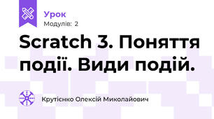 Scratch 3. Поняття події. Види подій.