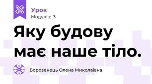 Яку будову має наше тіло.